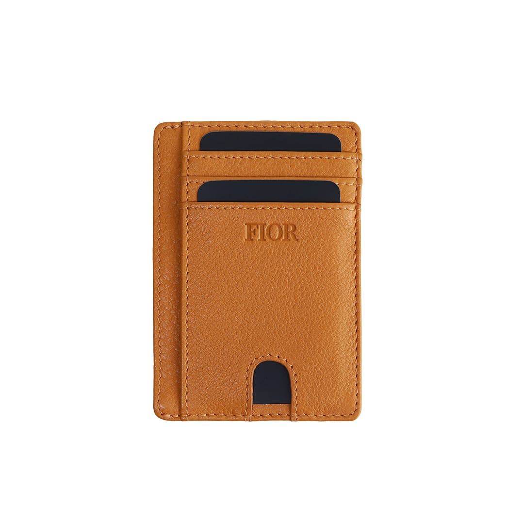 FIOR Slim Leather Card Holder Wallet with ID Window - Image 13
