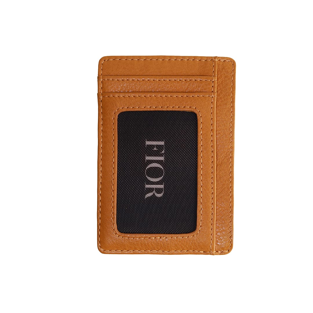 FIOR Slim Leather Card Holder Wallet with ID Window - Image 14