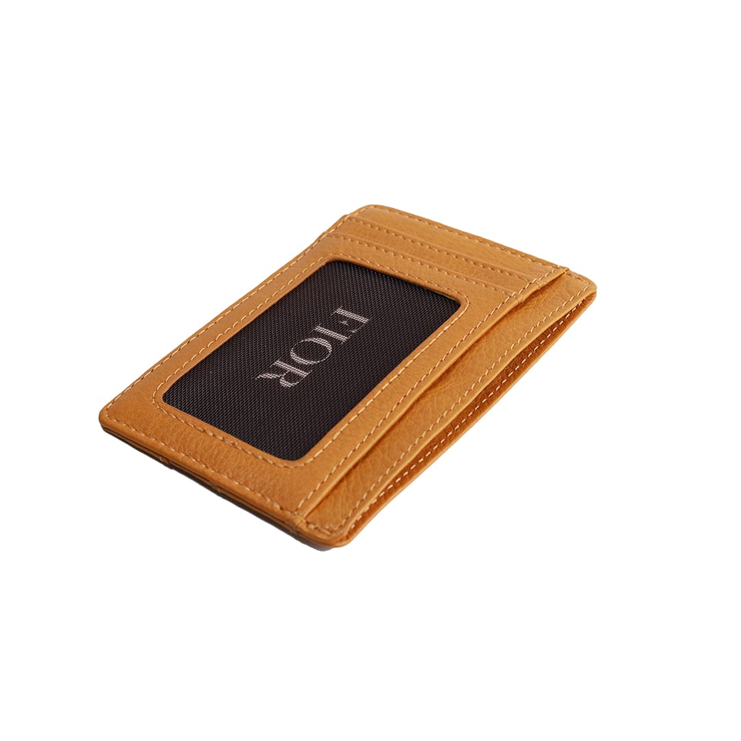 FIOR Slim Leather Card Holder Wallet with ID Window - Image 15