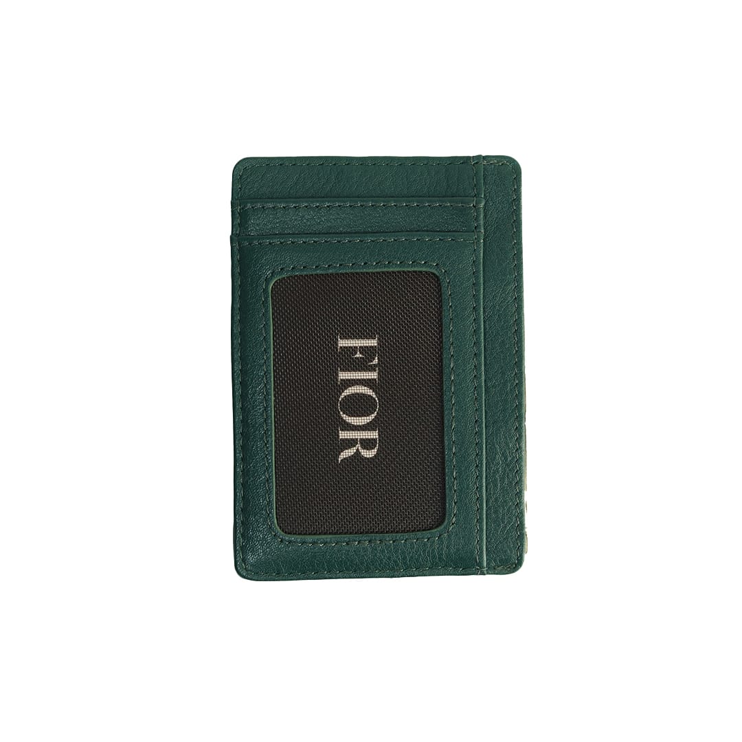 FIOR Slim Leather Card Holder Wallet with ID Window - Image 16