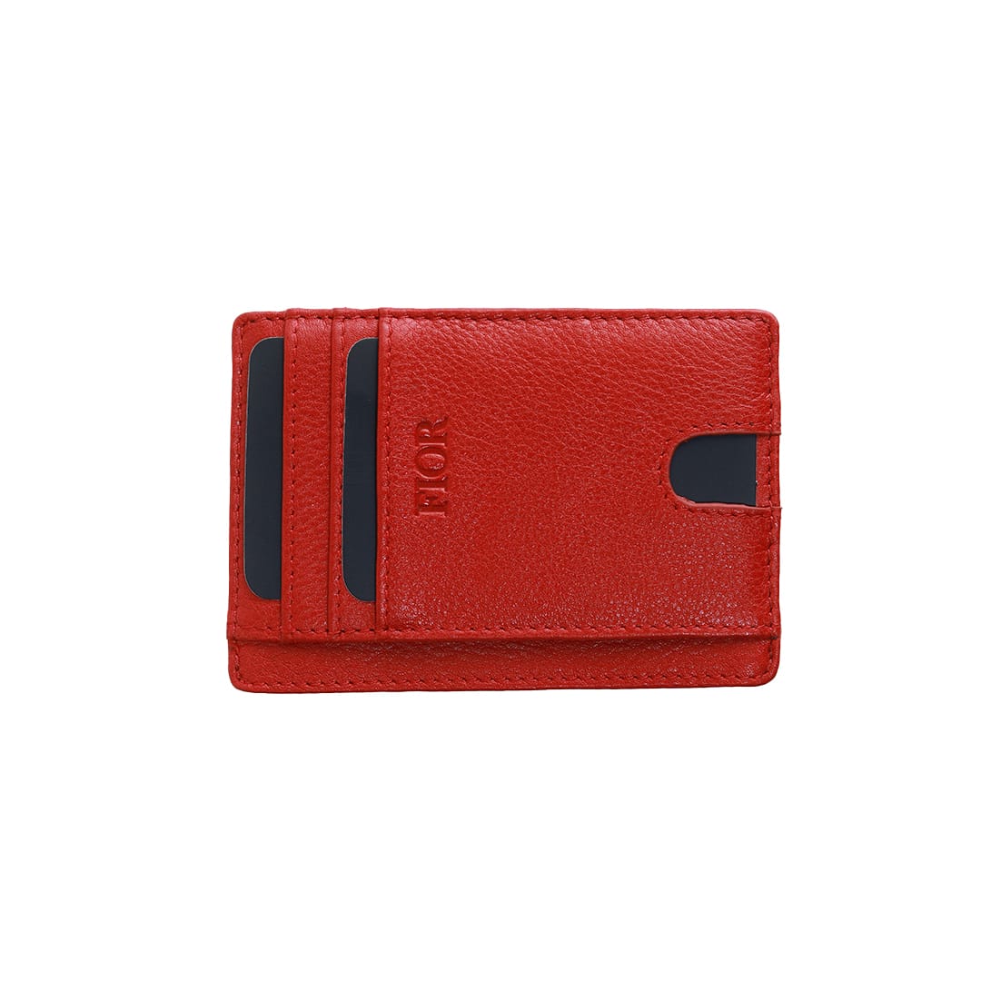 FIOR Slim Leather Card Holder Wallet with ID Window - Image 3