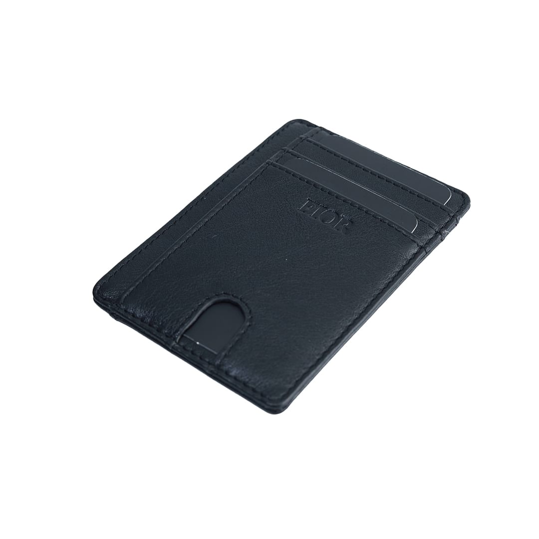 FIOR Slim Leather Card Holder Wallet with ID Window - Image 5