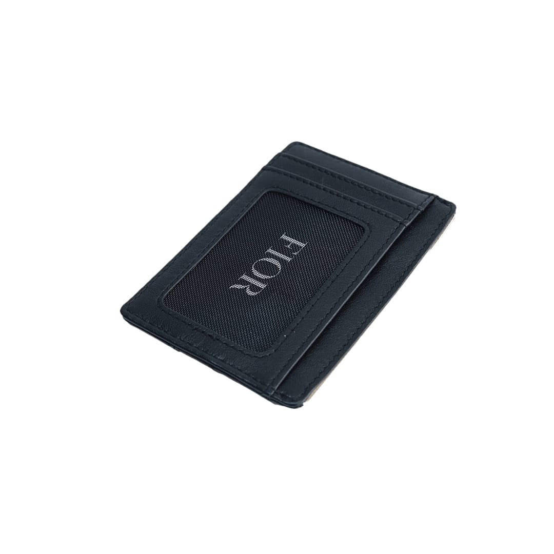 FIOR Slim Leather Card Holder Wallet with ID Window - Image 6