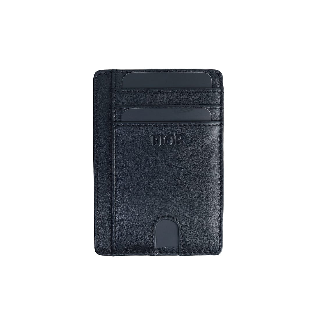 FIOR Slim Leather Card Holder Wallet with ID Window - Image 8