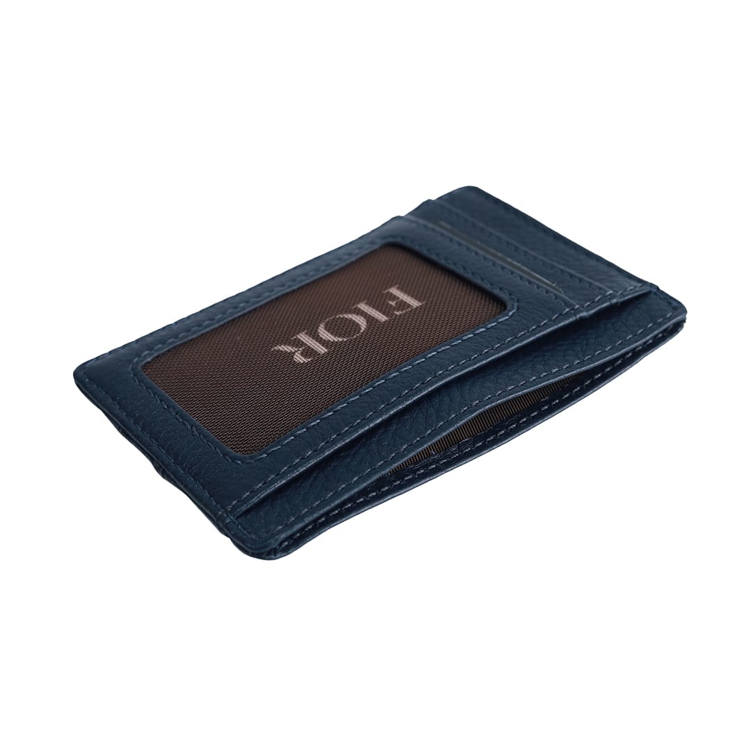 FIOR Slim Leather Card Holder Wallet with ID Window - Image 9